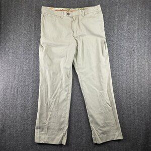 Tommy Bahama Pants Mens 36x32 Beige Silk Cotton Chino Straight Leg Casual Dress